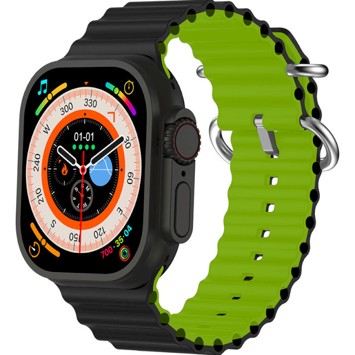 Смарт-годинник MEDIA-TECH Fusion Smartwatch Black-Green (MT872)