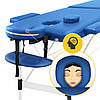 Масажний стіл складаний 4FIZJO Massage Table Alu W60 Blue Poland, фото 9