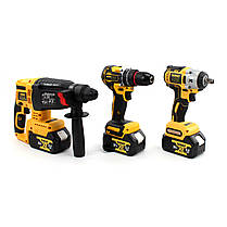 Набір 6в1 АКБ DeWalt 36V (Шуруповерт, Гілкоріз, Болгарка, Перфоратор, Гайковерт, Циркулярна пила), фото 3