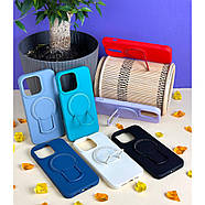 Чохол TPU Back Case Metal Stand with MagSafe для iPhone 11 White, фото 3