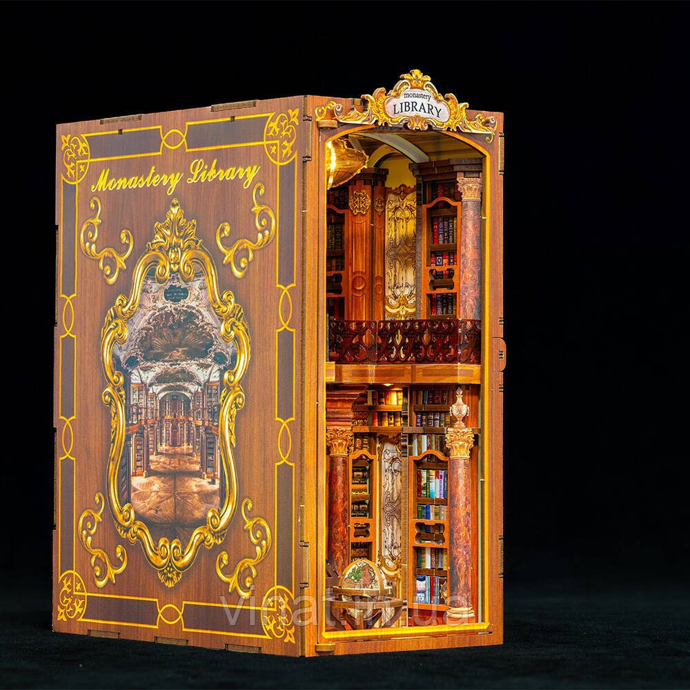 Бук Нук Бібліотека монастиря конструктор Book Nook Monastery Library BN-04