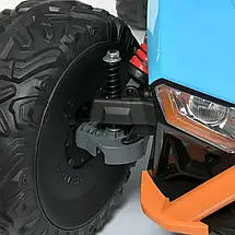 Дитячий електромобіль Баггі двомісний (2 мотори по 120W, акумулятор. 12V10AH) JS3168, Синій (AT), фото 5