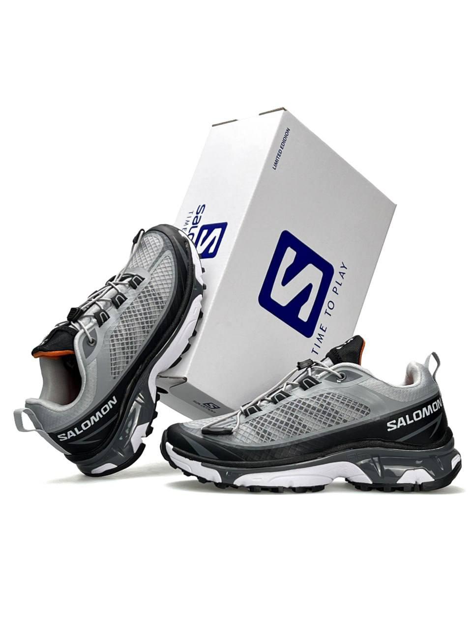 Чоловічі текстильні кросівки Salomon XT-6 FT Grey Black, кеди текстиль нейлон Соломон сірі. Чоловіче взуття