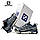 Чоловічі текстильні кросівки Salomon XT-6 FT Navy White, кеди текстиль нейлон Соломон сині. Чоловіче взуття, фото 3