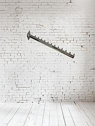 Вішало (кронштейн) овальне на стіну пряме