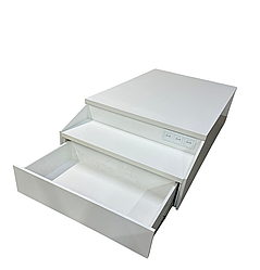 Подіум для крісла реклайнер з ящиком подіуми-підставки під педикюрні крісла реклайнери ПОД-02 white_MR