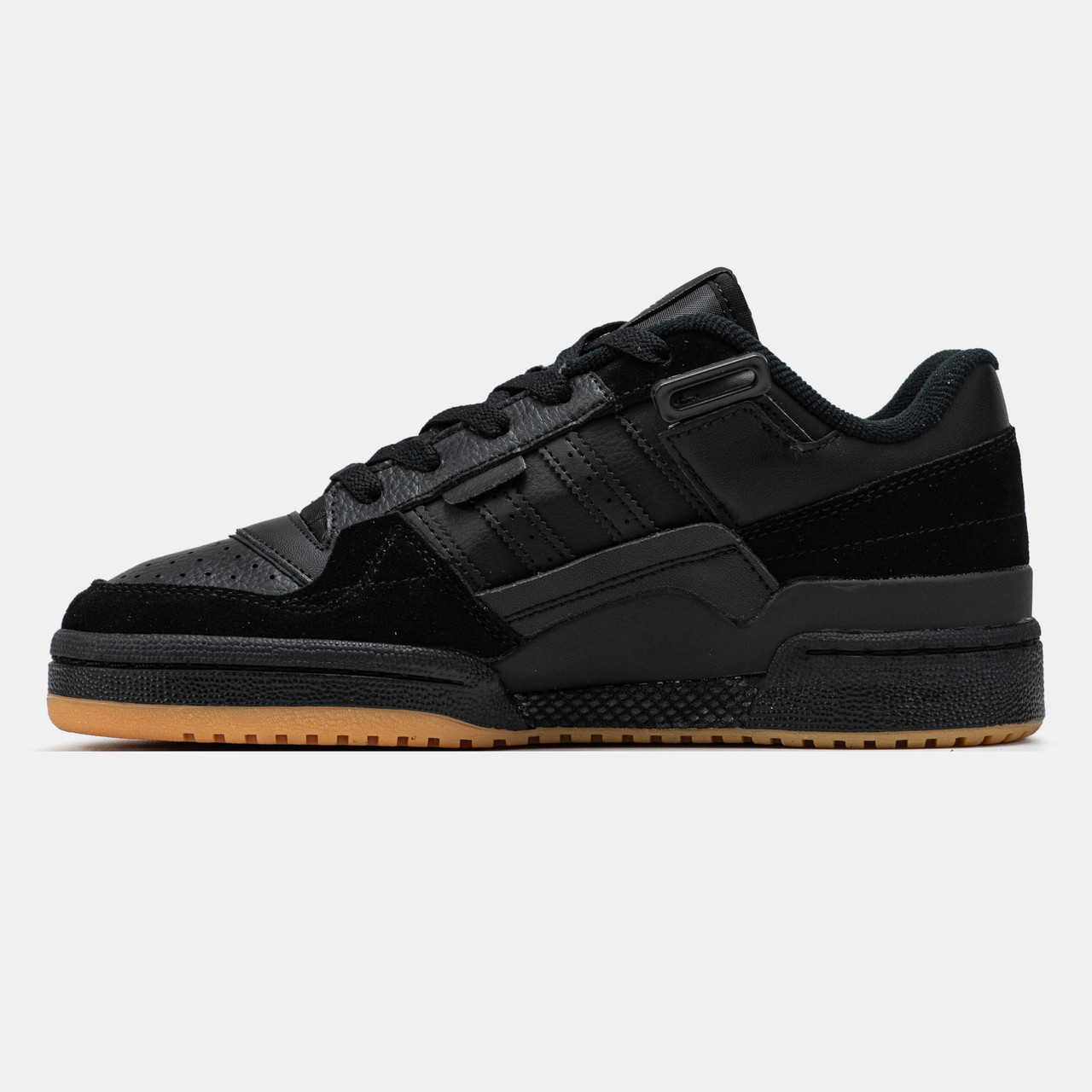 Кросівки чоловічі чорні Adidas Forum 84 Low Exhibit Black Gum (19895), фото 1