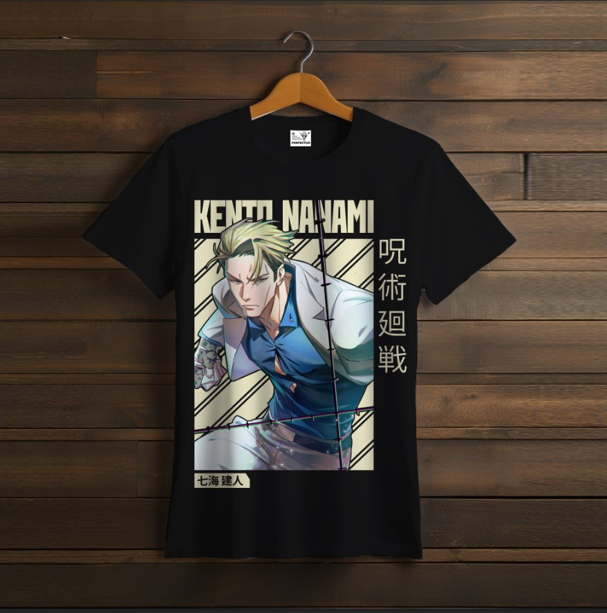 Футболка унісекс з принтом "Jujutsu Kaisen. Магічна битва. Kento Nanami. Аніме герої, персонажі, Кенто Нанамі 1"