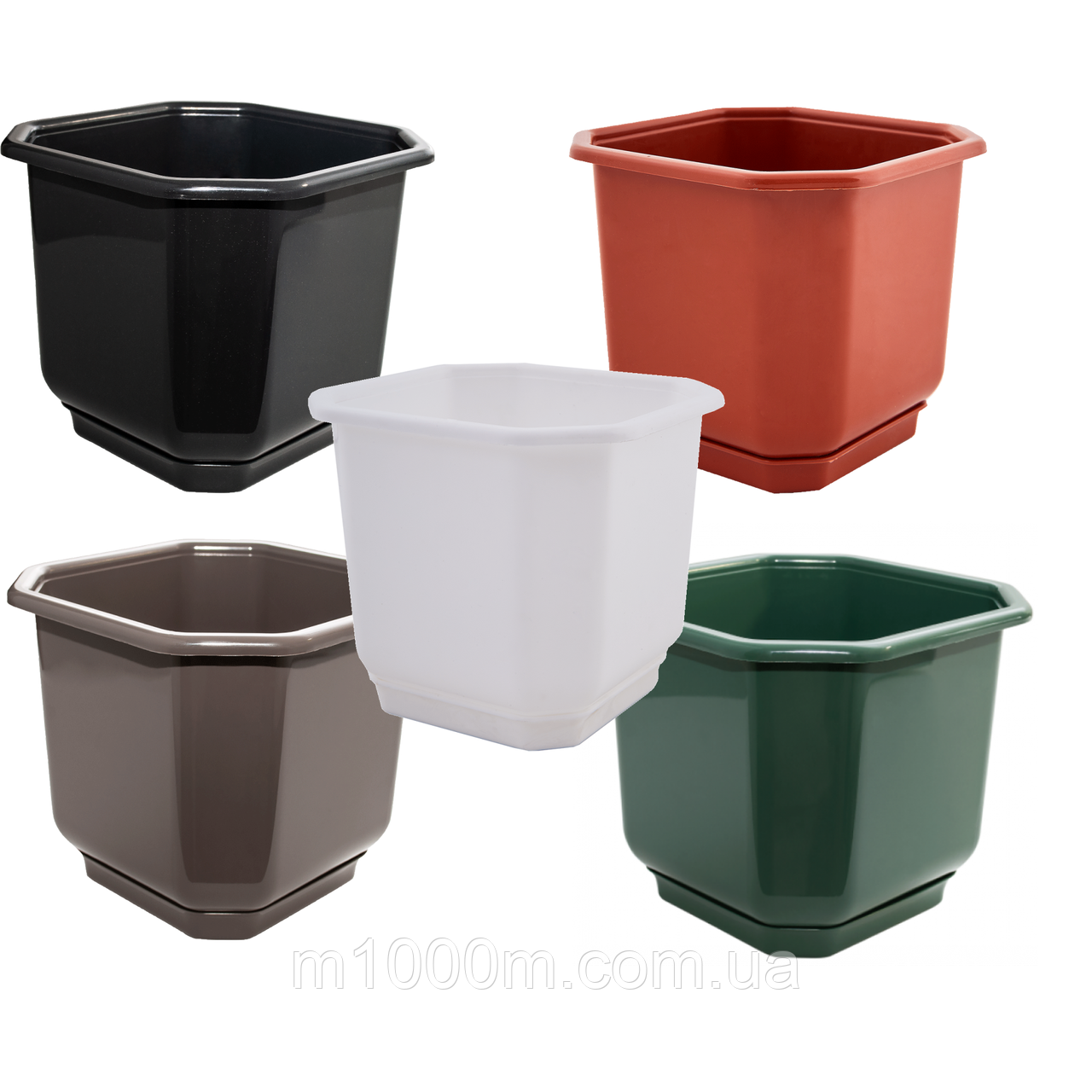 Вазон Дама 32*32см, 16л Алеана