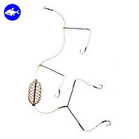 Рибальська снасть «Два відвода з коромислом» (Кормушка «Пустишка велика» 6 см)