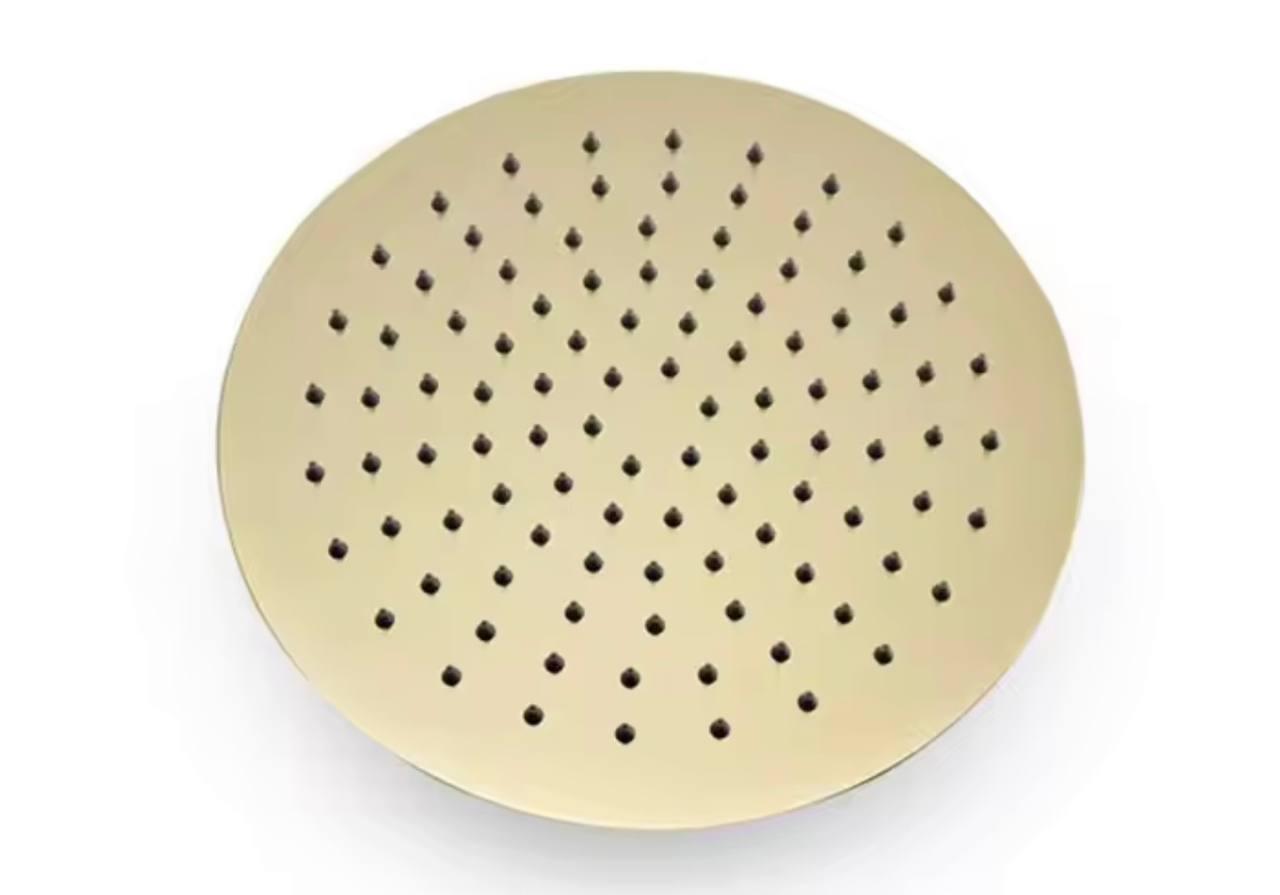 Лійка стельова ультратонка FUTURA Brushed Golden (30 см) Матове золото