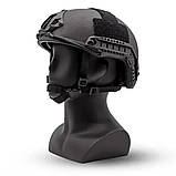 Ультралегкий СТРАЙКБОЛНИЙ шолом Emerson Gear FAST MH Eco чорний з регулюванням розміру, фото 4