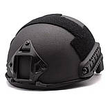 Ультралегкий режимний шолом Emerson Gear FAST MH Eco чорний з регулюванням розміру, фото 2