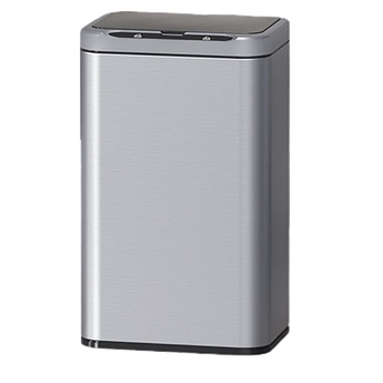 Сенсорне відро для сміття JAH 13 л прямокутне срібний металік з внутрішнім відром
