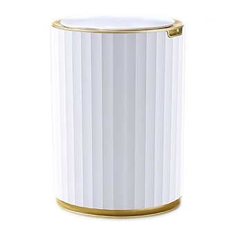 Сенсорне відро для сміття JAH 9 л кругле Nordic біле-золоте