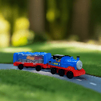 Паровозик Star toys "Томас і друзі" синій із причепом A139, фото 4