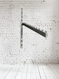 Кронштейн для одягу вішалка овальний прямий