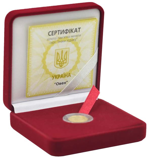 Золота монета НБУ "Овен"