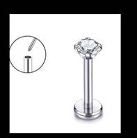 Прикраса для пірсингу язика, губи. Штанга в язик