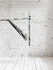 Вішало на стійку для одягу на перемичку (пряма)