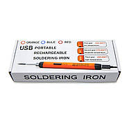 Легкий електричний паяльник USB на 5V (чорний), компактний професійний паяльник зі зручною ручкою та аксесуарами, фото 3