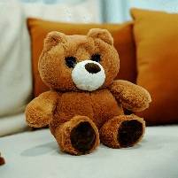 М'яка іграшка Limo Toy Ведмедик Брауні «Пухнасті друзі» коричневий, (25 см), укр. озвучка M5952UA, фото 4