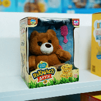 М'яка іграшка Limo Toy Ведмедик Брауні «Пухнасті друзі» коричневий, (25 см), укр. озвучка M5952UA, фото 3