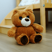 М'яка іграшка Limo Toy Ведмедик Брауні «Пухнасті друзі» коричневий, (25 см), укр. озвучка M5952UA, фото 5