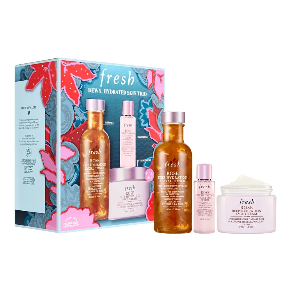 Набір для свіжої, зволоженої та сяючої шкіри Fresh Dewy, Hydrated Skin Trio, фото 1