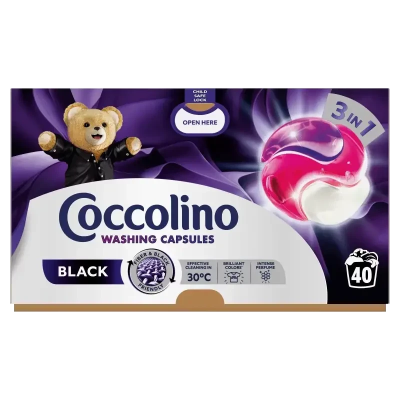 Капсули для прання темних речей Coccolino Care 3в1 Black & Dark 40 шт.