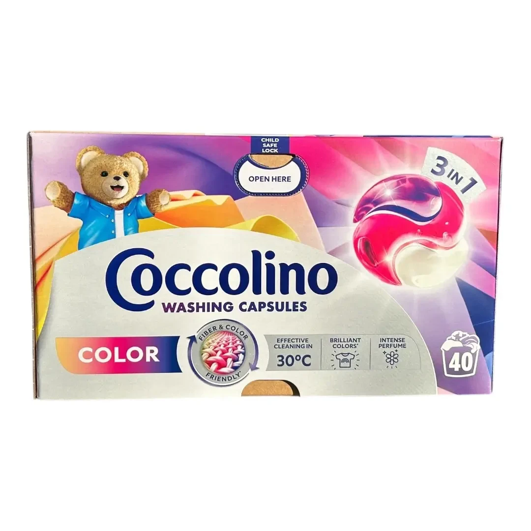 Капсули Coccolino для прання кольорового одягу, 40 шт