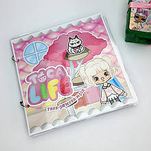 000119 Гра на липучках. Альбом одягачка Рожева мрія Тока Бока