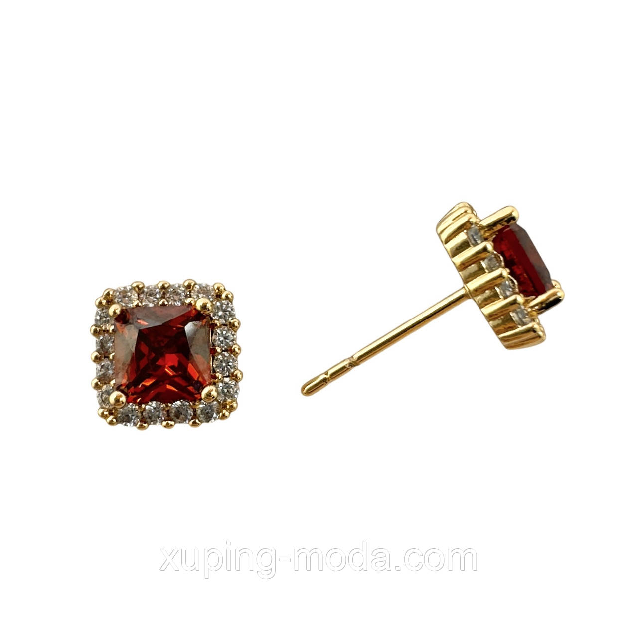 Сережки для жінок xuping. 7 мм. 18 к
