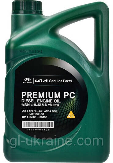 Моторна олива Hyundai/KIA Premium PC Diesel 10W-30, 4л (05200-00400)