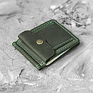 Затискач для грошей шкіряний BUT Green з монетницею, фото 6