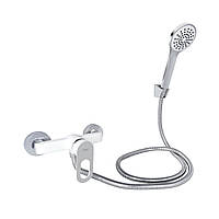 Змішувач для душу Lidz Latwa 010 (з душовим гарнітуром) (k40) LDLAT010WHI45426 White Зроби це - Vdalo