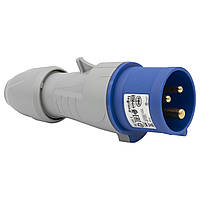P17 Вилка пряма 16A 2К+З 23В IP44 Legrand