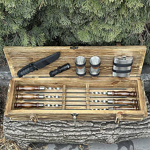 Подарунковий набір шампурів Мілітарі Світлий