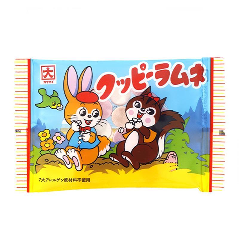 Японські цукерки Kakudai Kuppy Ramune Candy Ramune Grape 11г