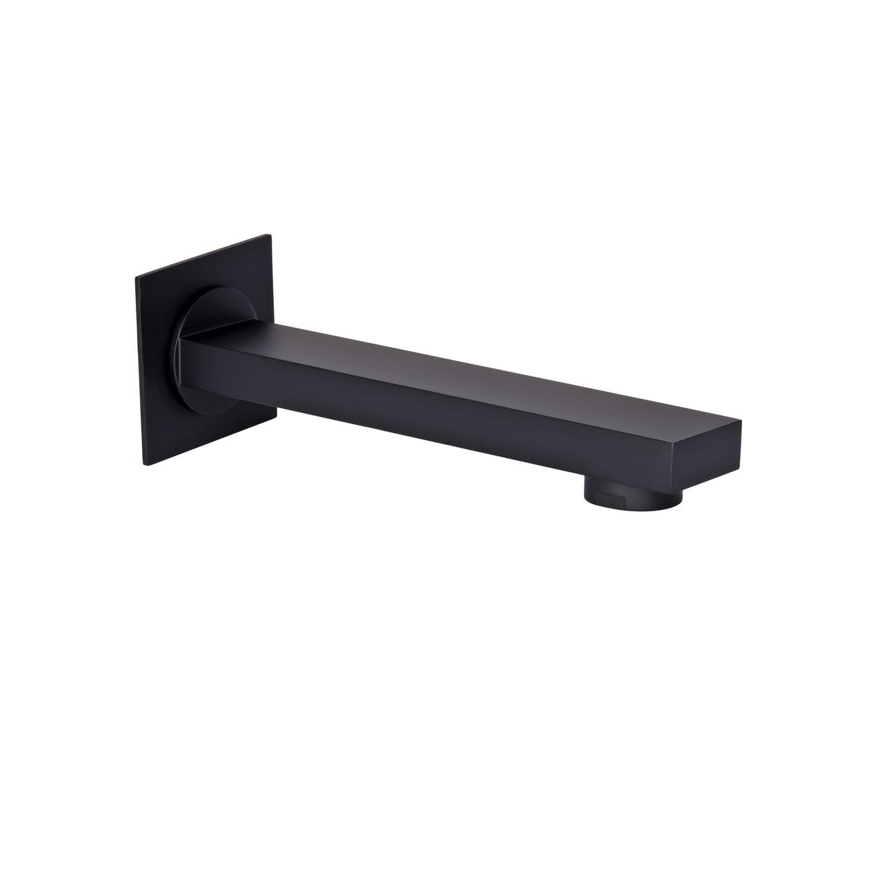 Вилив для систем прихованого монтажу Qtap Vytok 180 мм прямокутний QTVYT246BLM45933 Black Matt Зроби це - Vdalo