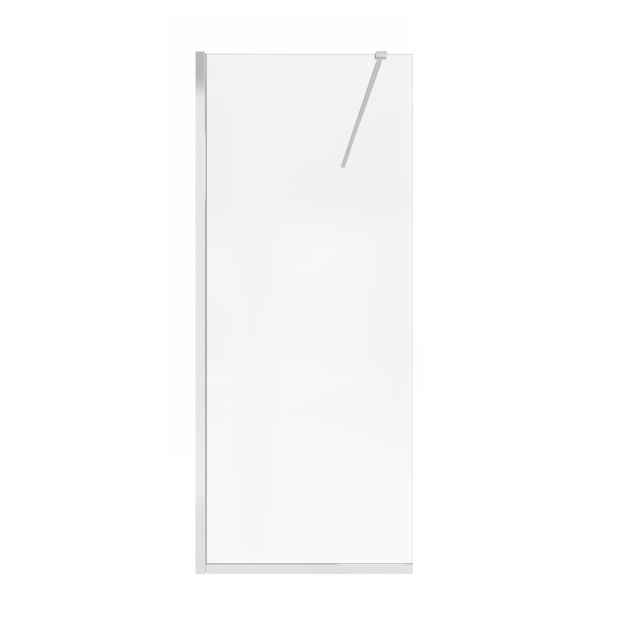 Душова перегородка Qtap Walk-In Standard CRM209.C8 90х200 см, скло Clear 8 мм, покриття CalcLess Зроби це - Vdalo