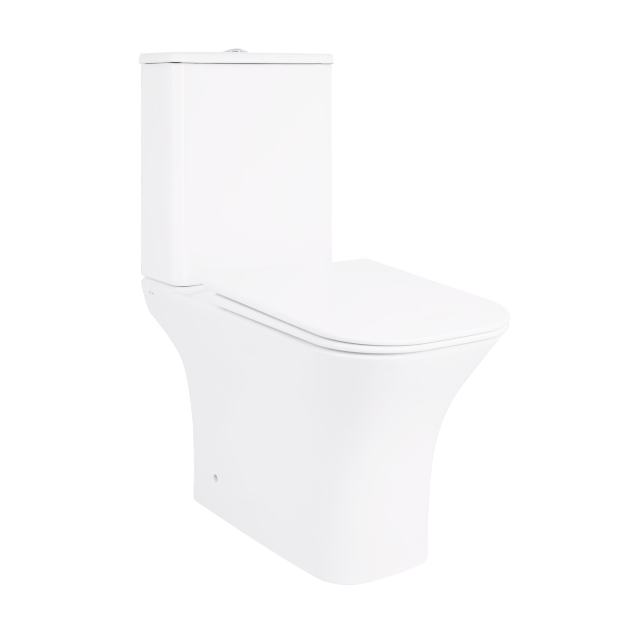 Унітаз-компакт Qtap Presto Quadro безободковий з сидінням Soft-close QT24221215AW Зроби це - Vdalo