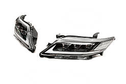 Передні фари Lexus-design V1 (рестайлінг, 2 шт) для Toyota Camry 2006-2011 рр