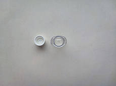 25 мл ПЕТ Овал флакон прозорий з білою ребристою закруткою, кришкою, пляшка, флакони, пластмасовий з ковпачком, фото 3