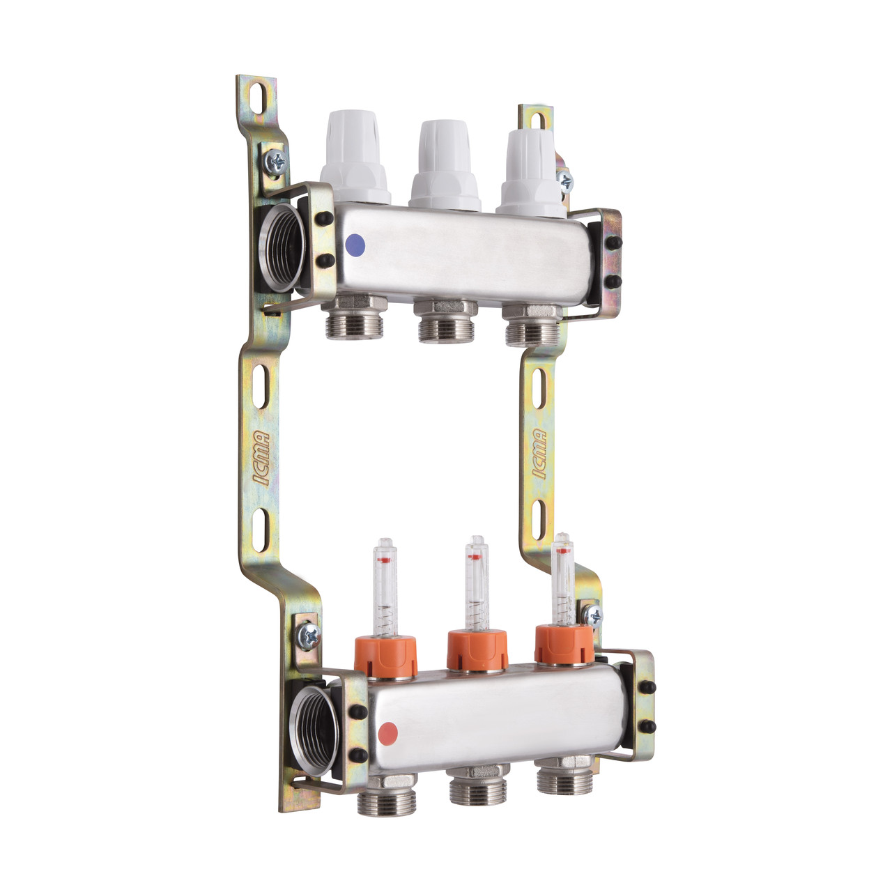 Колектор з витратомірами (нерж.) 1"х3 Icma № К073 Зроби це - Vdalo