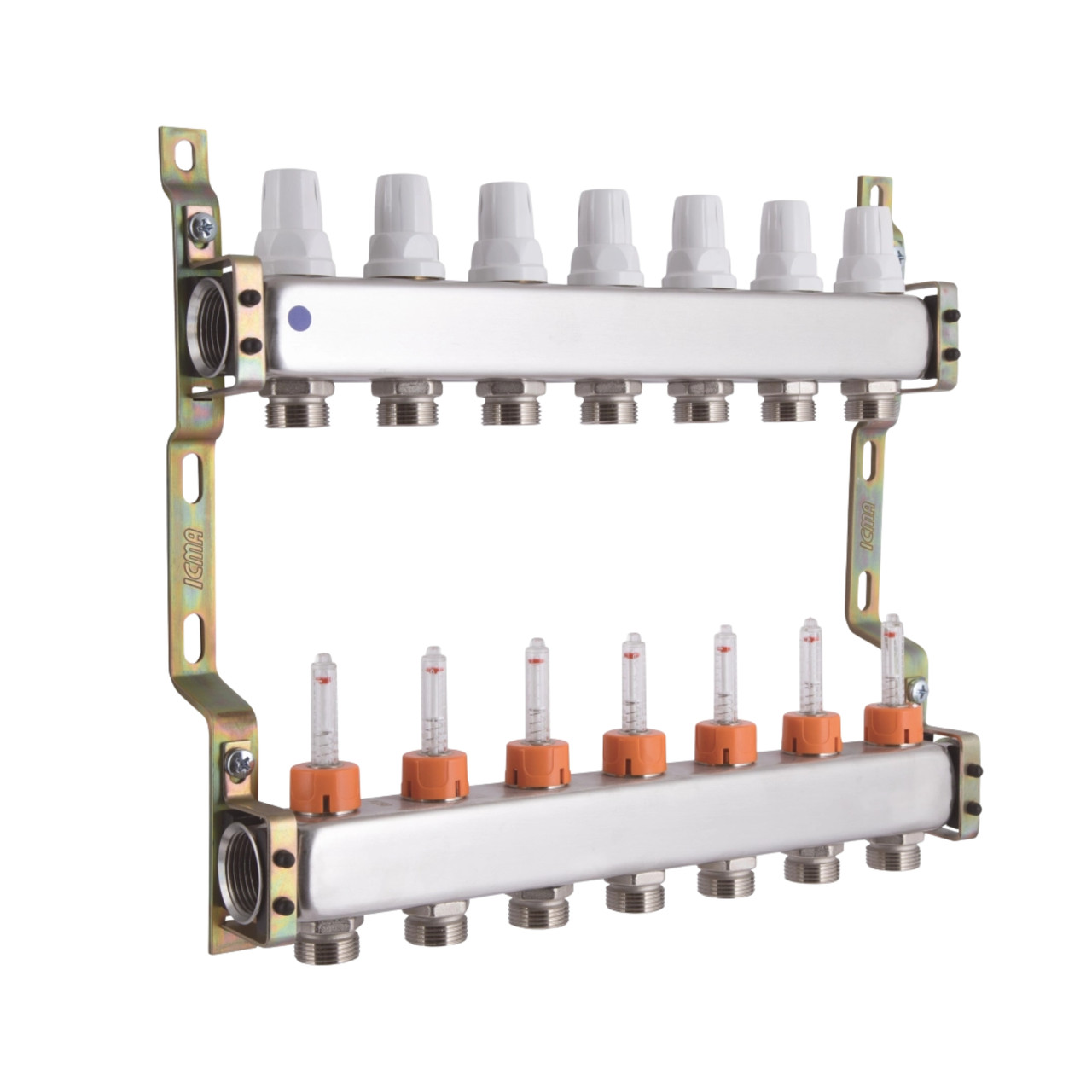 Колектор з витратомірами (нерж.) 1" х7 Icma № К073 Зроби це - Vdalo