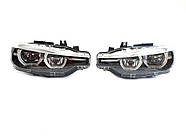 Передні фари  Full Led ( комплектні з блоками ) Black на BMW 3 Series F30 / F31 2011-2018 року