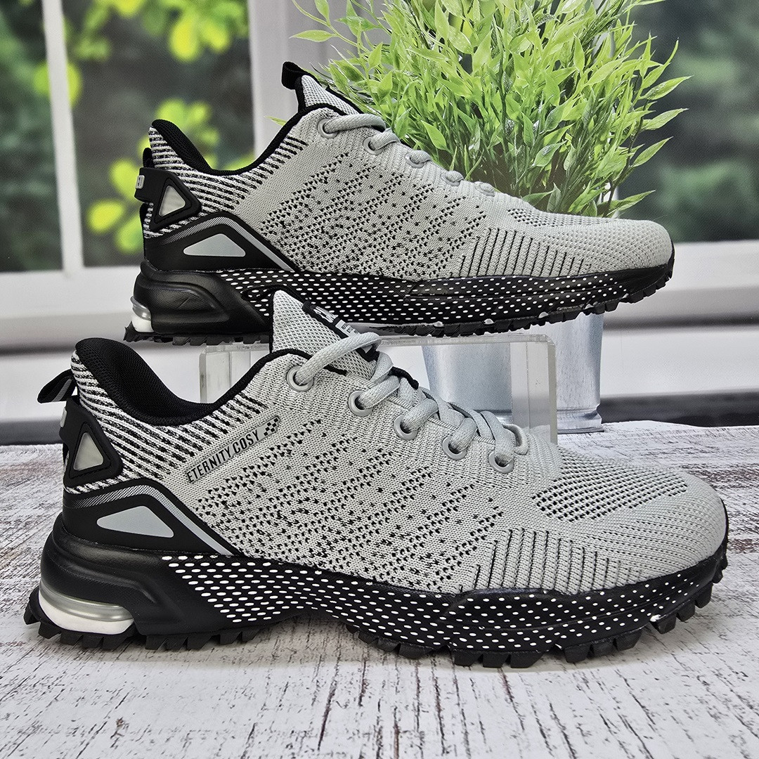 Кросівки чоловічі BAAS світло-сірі текстильні сітка 3873, фото 1