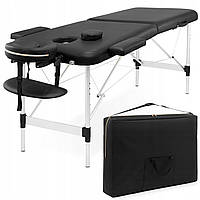 Масажний стіл складний 4FIZJO Massage Table Alu W60 Black (P-5907739318374)