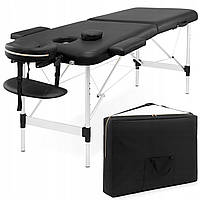 Масажний стіл складний 4FIZJO Massage Table Alu W70 Black (P-5907739318398)